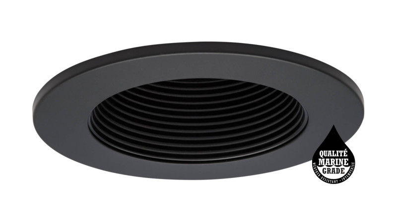 black / black baffle finish