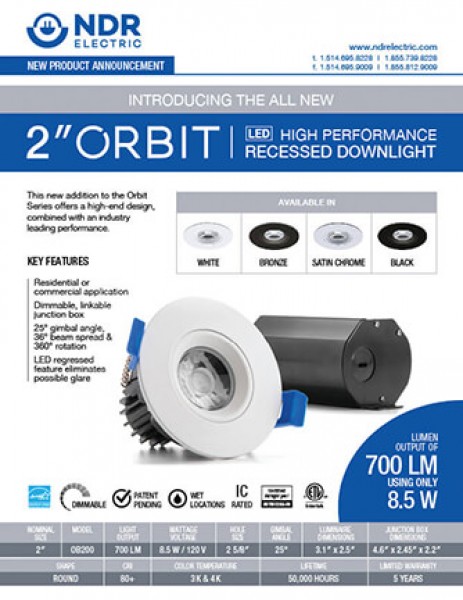 Sell Sheets: Orbit 2"