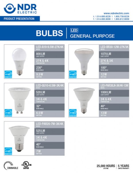 Sell Sheets: Bulbs