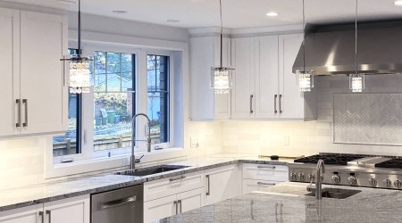 Lucia CCT: Kitchen in Montreal, Quebec. Private residence.
