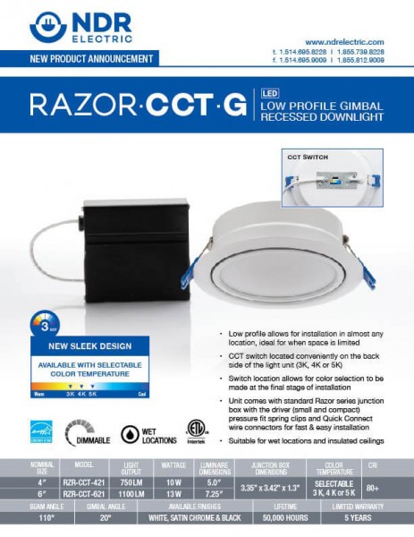 Sell Sheets: Razor-CCT-G
