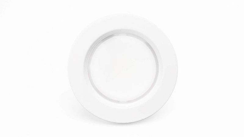 white / white baffle finish